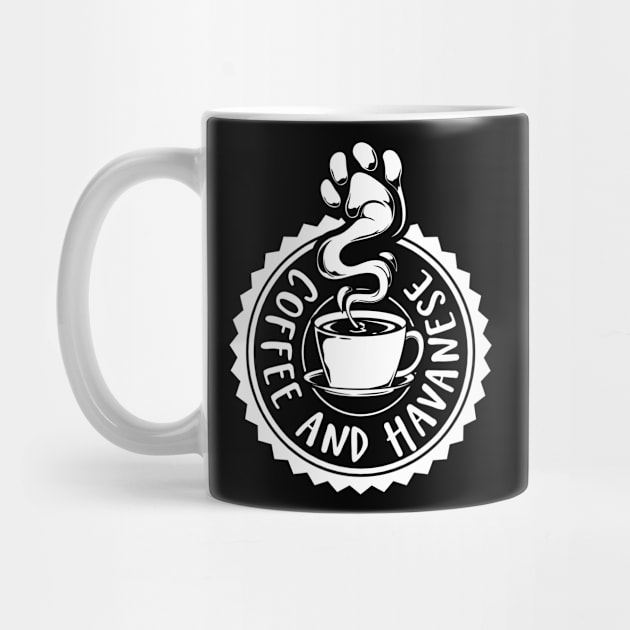 Coffee and Havanese - Havanese by Modern Medieval Design